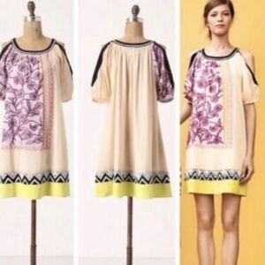 Leif Notes by Anthropologie Brimming Borders Beaded Mini Dress size 0